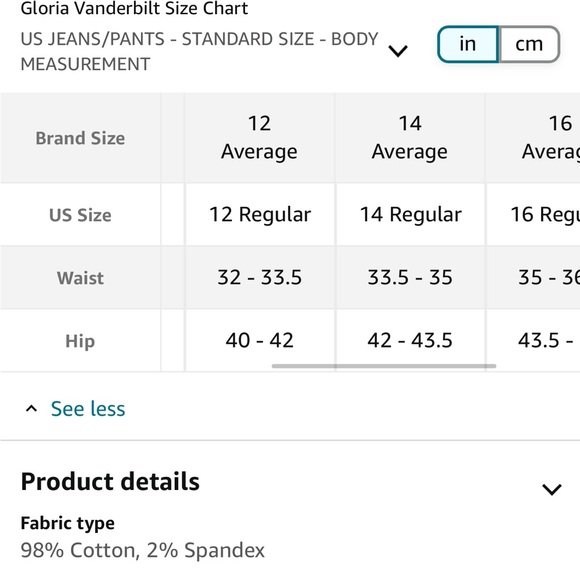 COPY - Gloria Vanderbilt Jeans (5824) - Picture 10 of 10